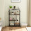 Homcom HOMCOM Industrial Bookshelf Bookcase w/ Open Shelves for Study Rustic Brown 8