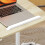 Homcom HOMCOM C-Shaped Sofa Side Table, Height Adjustable Overbed Table, Oak 9