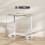 Homcom HOMCOM C-Shaped Sofa Side Table, Height Adjustable Overbed Table, Oak 3