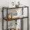 Homcom HOMCOM Industrial Bookshelf Bookcase w/ Open Shelves for Study Rustic Brown 9