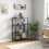 Homcom HOMCOM Industrial Bookshelf Bookcase w/ Open Shelves for Study Rustic Brown 1