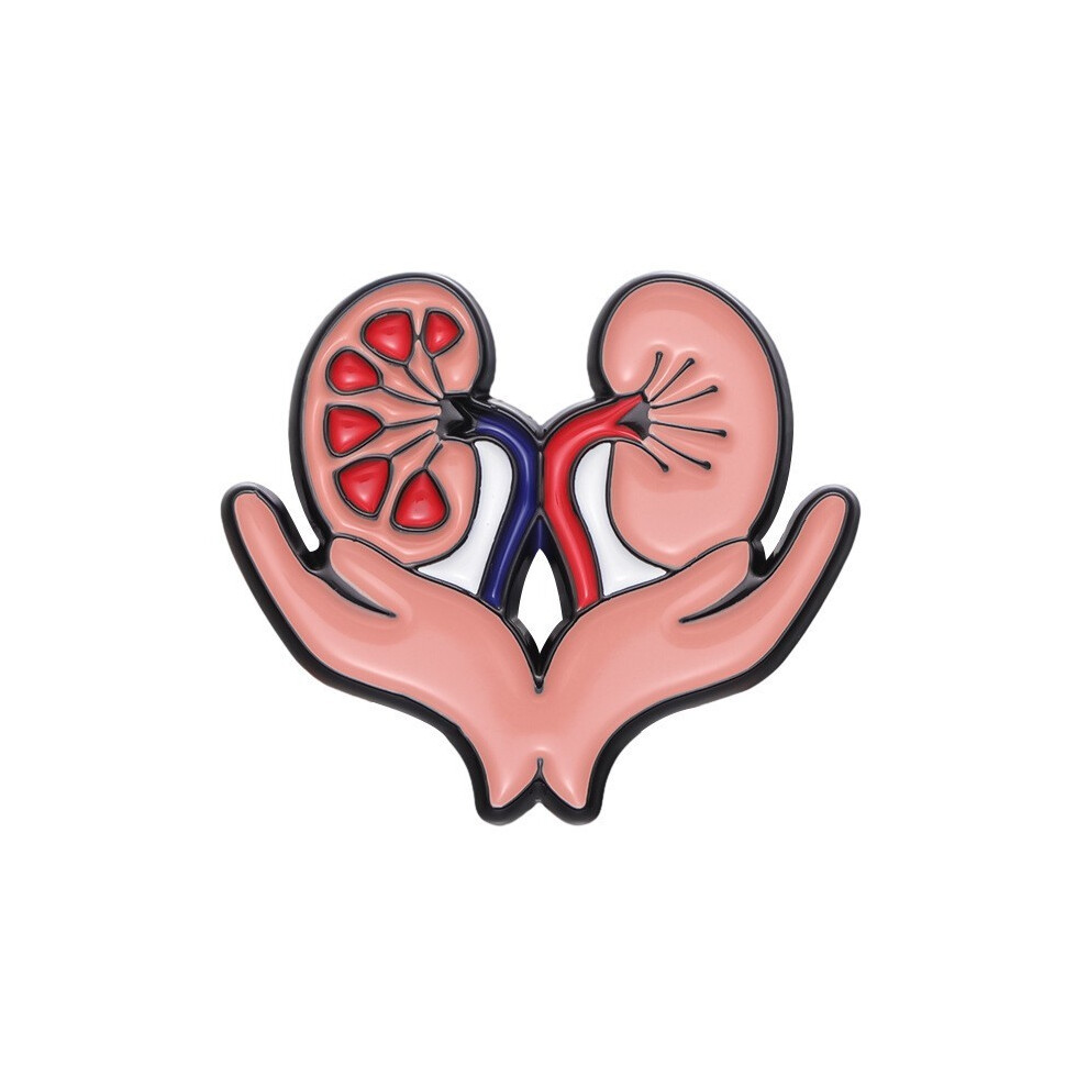 (XZ8435)Lot d'épingles broche coeur et poumon personnage dessin animé en alliage à la mode pour occasion tout
