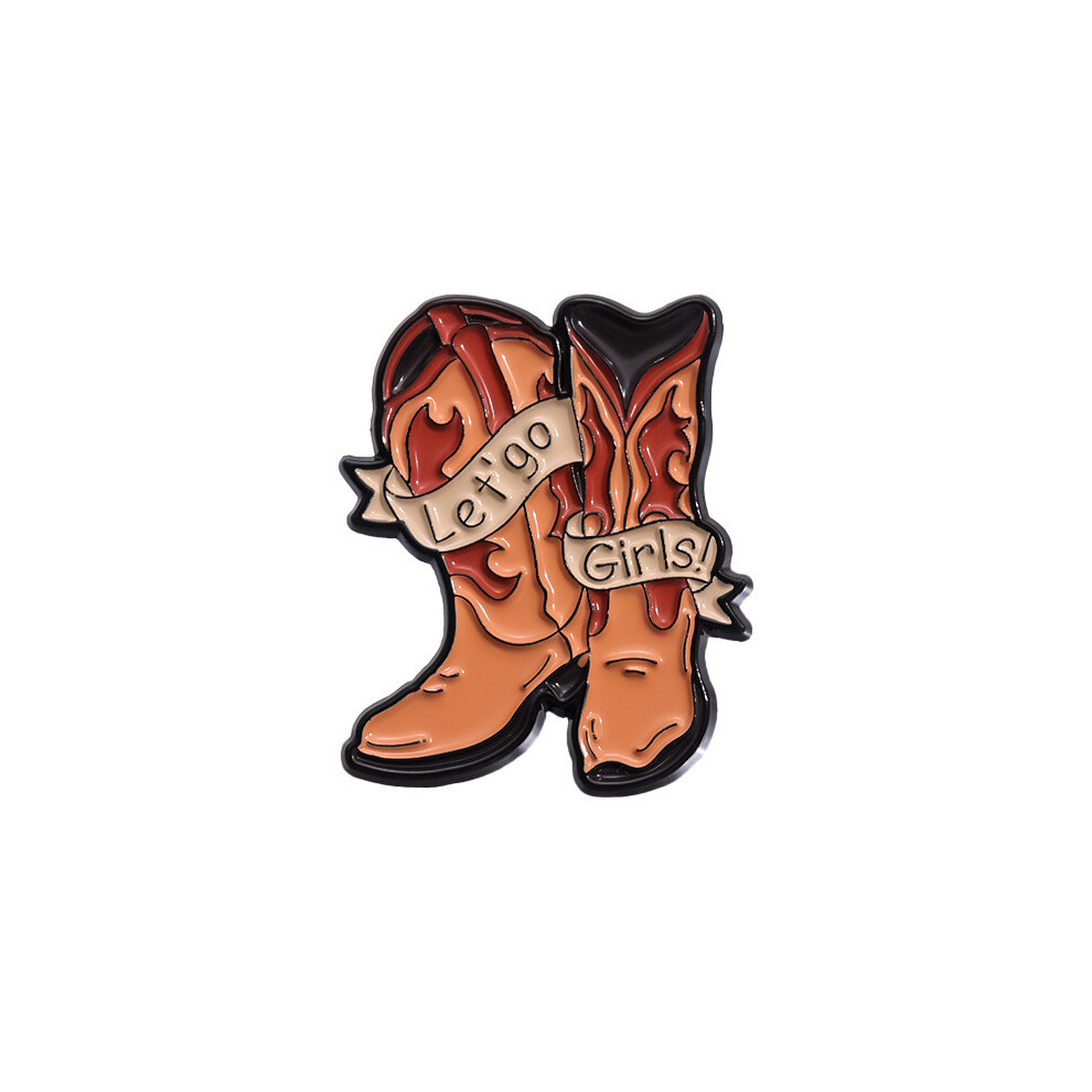 (QHXZ560)Broche vintage élégante avec tons marron et design dessin animé amusant parfait pour collectionneurs cadeaux et