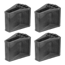 (As show, One size) 4 Pcs Bumper Protector Ladder Protector Ladder Replacement Parts Rubber Feet Ladder Feet Pad Ladder Feet Protector
