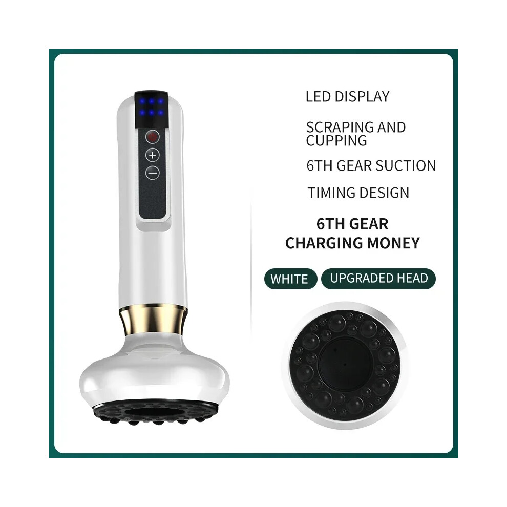 Closkye (A11-6) Tricolor Electric Massager Guasha Anti Cellulite Vacuum Suction Cup Beauty Health Scraping Infrared Heat Slimming Massage Thera