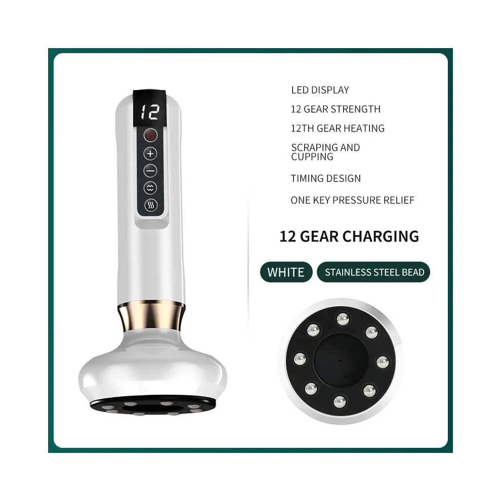 Closkye (B15-12) Tricolor Electric Massager Guasha Anti Cellulite Vacuum Suction Cup Beauty Health Scraping Infrared Heat Slimming Massage Thera