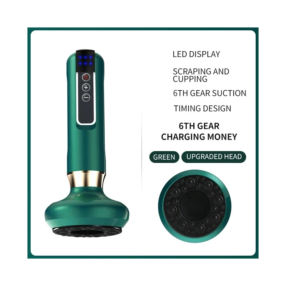 Closkye (C11-6) Tricolor Electric Massager Guasha Anti Cellulite Vacuum Suction Cup Beauty Health Scraping Infrared Heat Slimming Massage Thera