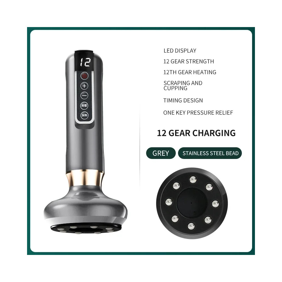 Closkye (A15-12) Tricolor Electric Massager Guasha Anti Cellulite Vacuum Suction Cup Beauty Health Scraping Infrared Heat Slimming Massage Thera