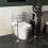 Homcom HOMCOM Adjustable Toilet Safety Frame with Additional Rubber Tips Storage 1
