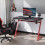 Homcom HOMCOM Gaming Desk with Gamepad Holder Cup Holder Headphone Hook 122cm 1