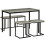 Homcom HOMCOM Dining Table Set, Concrete Effect  Table and Chairs for 4 People, Grey 9