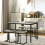 Homcom HOMCOM Dining Table Set, Concrete Effect  Table and Chairs for 4 People, Grey 1