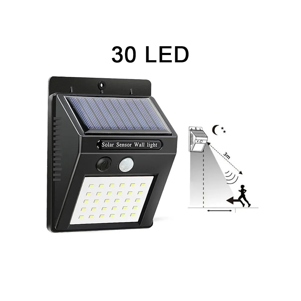 (30LED, 2PCS) LED Solar Motion Sensor Wall Light 1/2/4PCS Outdoor Solar Powered Lights For Yard Garden Fence Garage Waterproof Street Lamp