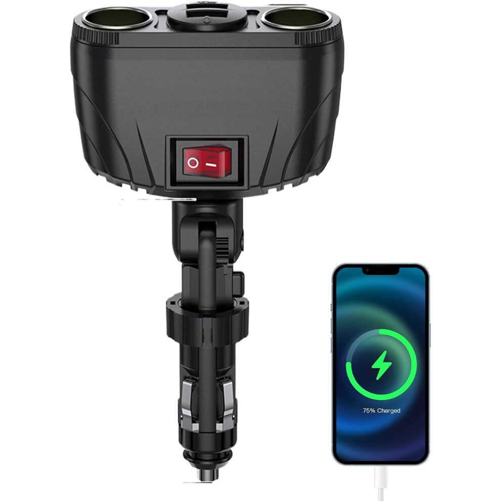 Car Phone Chargers,USB 2 Port Car Charger Adapter | Multipurpose Auto Charger Adapter, Accessories for Pickup Trucks, SUVs, MPVs