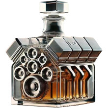 Alcohol Dispenser, Decanter for Alcohol | V8 Motor Inspired Vodka Bottle Decanter - Home Bar Decoration for Valentine's Day, Tequila, Bourbon, Brandy