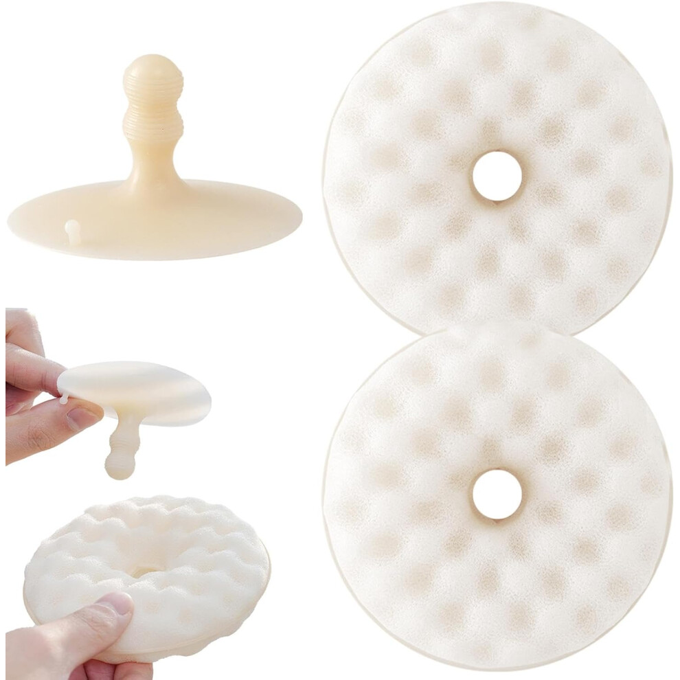 Scrub Sponges For Dishes - Set Of 2 Sponge Dishwashing Brush,Non-Scratch Sponge Dishwashing Brush, Washing Dishes Sponges With Suction Cup For