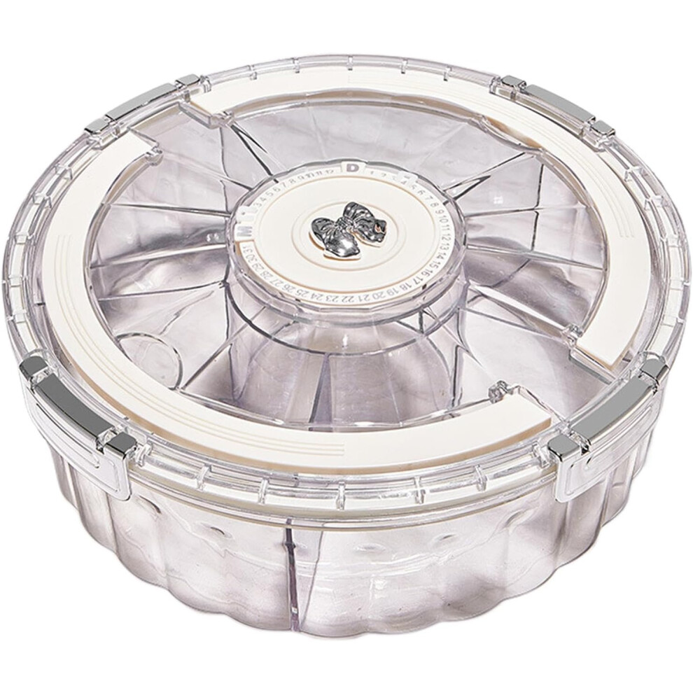 (Bow Tie) Split Serving Tray with Lid, Snack Bowl with Transparent Lid, Snack Box, Snack Box Container with Lid, Food Storage Organiser