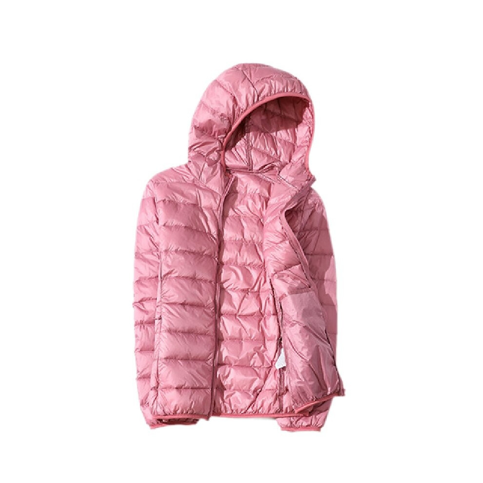 (Pink,4XL)Manteau décontracté à capuche coupe-vent femme hiver chaud du du duvet