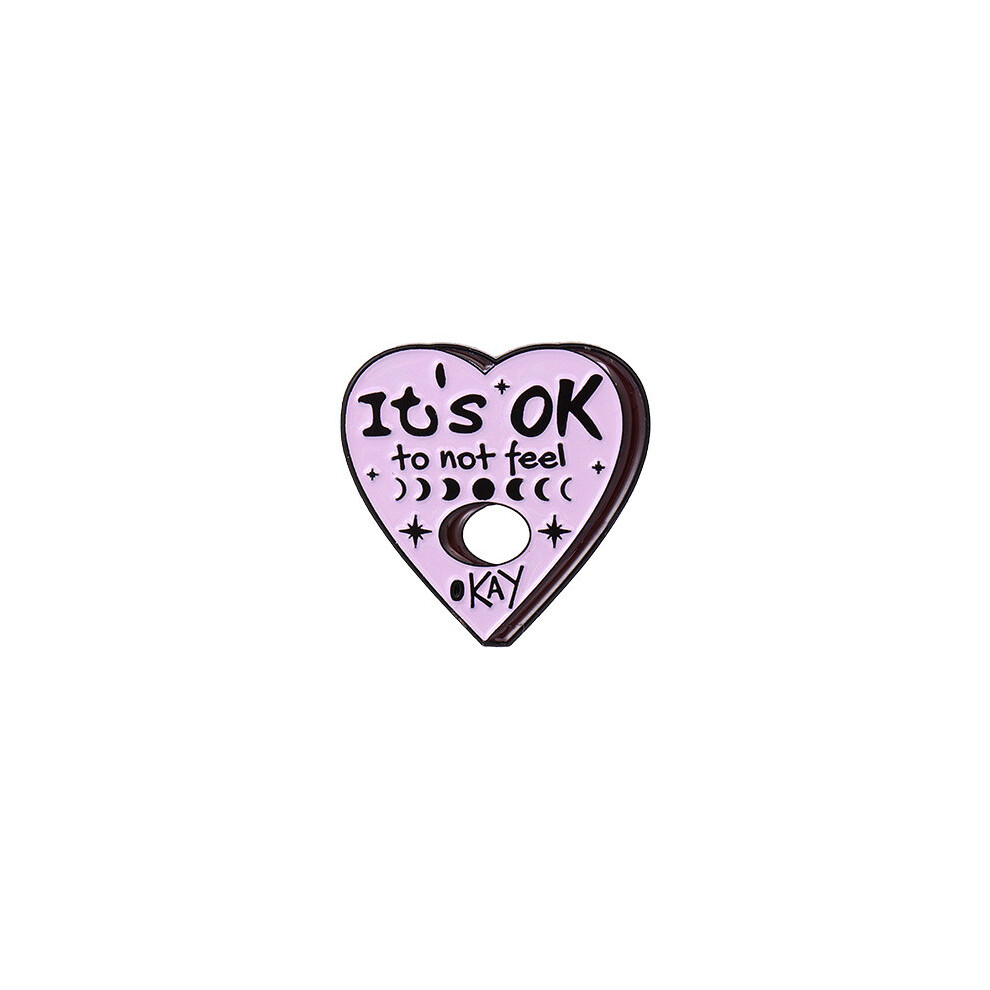 (XZ4054)Broche lettre en alliage à la mode épingle badge émail géométrique créatif pour accessoires tendance personnalisé