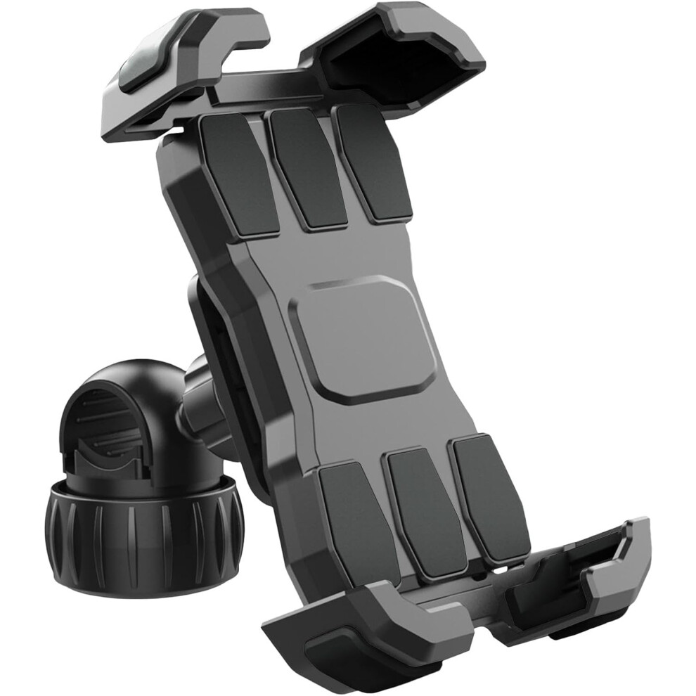 Phone Holder for Bicycle, Motorcycle Phone Holder, Adjustable Handlebar Phone Shelf Outdoor Smartphone Stand, Stable Motorcycle Cradles Mobile Phone