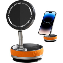 (Orange1) Magnetic Phone Holder, Car Phone Holder, Sturdy Mobile Phone Car Holder, Rotating Car Smartphone Stand, Vehicle Interior Accessories for Phone, Tablet
