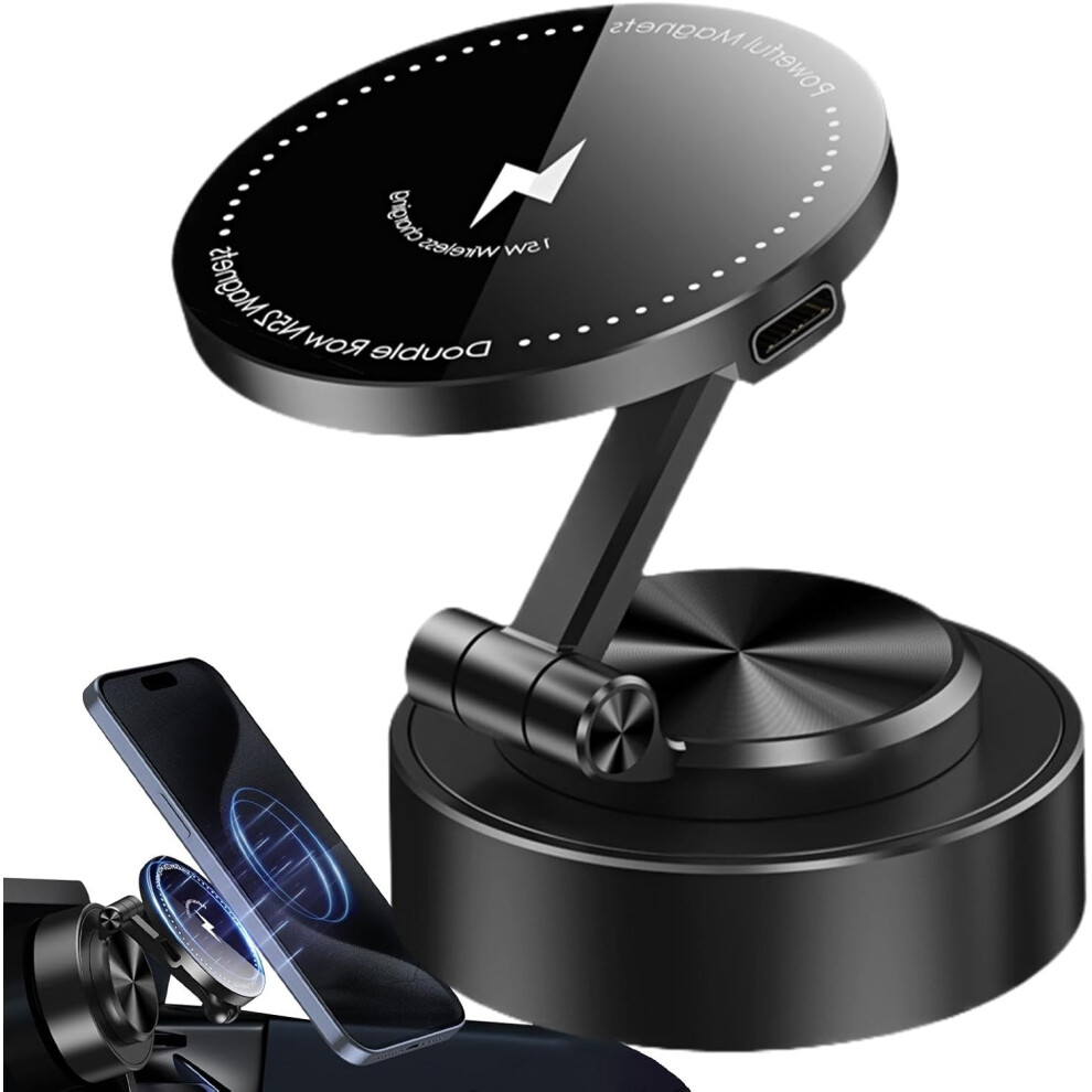 Mount Mount Muttion, Magnetic Mobile Phone Holder - Mobile Phone Mount - 360 Rotary Suction Cup Dashboard Mobile Phone Cradle Windscreen Car Support
