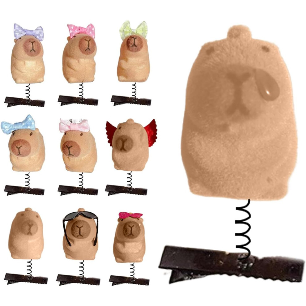 Capybara Hair Accessories, Animal Hair Clips, Hair Pins for Women, 10 x Animal Hair Pins, Hair Clip Fashion for Children, Cartoon Hair Accessories