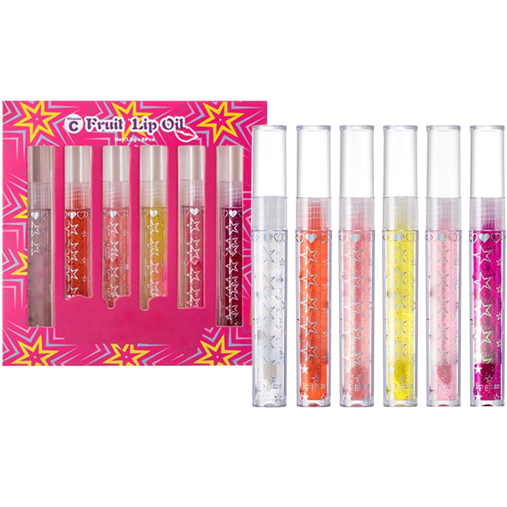 Moisturizing Lip Gloss - Non-sticky Moisturizing Shimmer Long Lasting Lipstick - Moisturizing Lip Gloss Liquid Lipstick Plumping Lip Oil Lip Makeup 6x