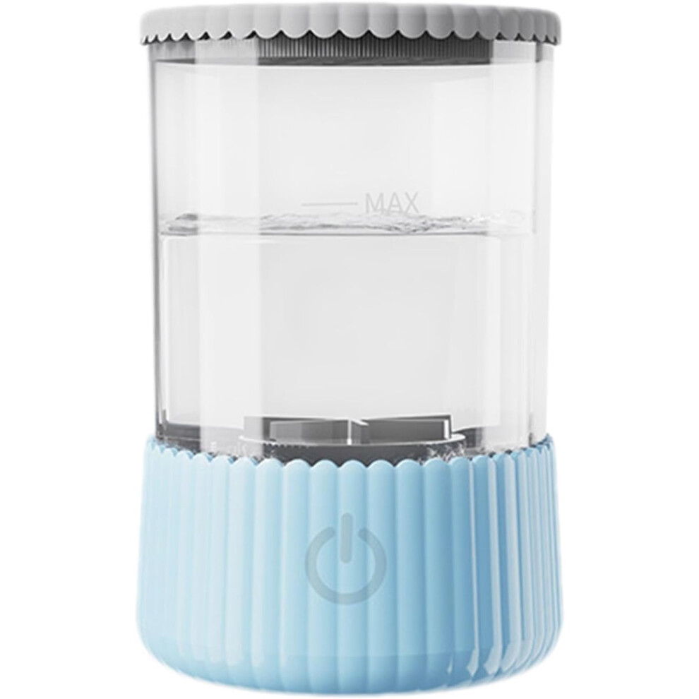 (Blue) Cosmetic Brush Cleaner Machine | Automatic Cleaner For Cosmetics Brush | Fast and Efficient Machine for Deep Cleaning for Home, Travel, Dressing Room
