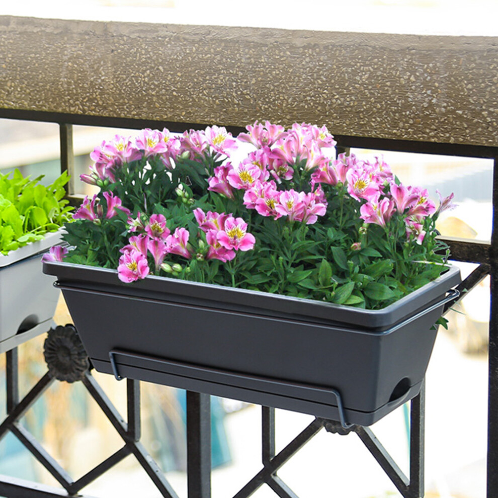 (Dark Grey) 5-Piece Rectangle Garden Planter Set
