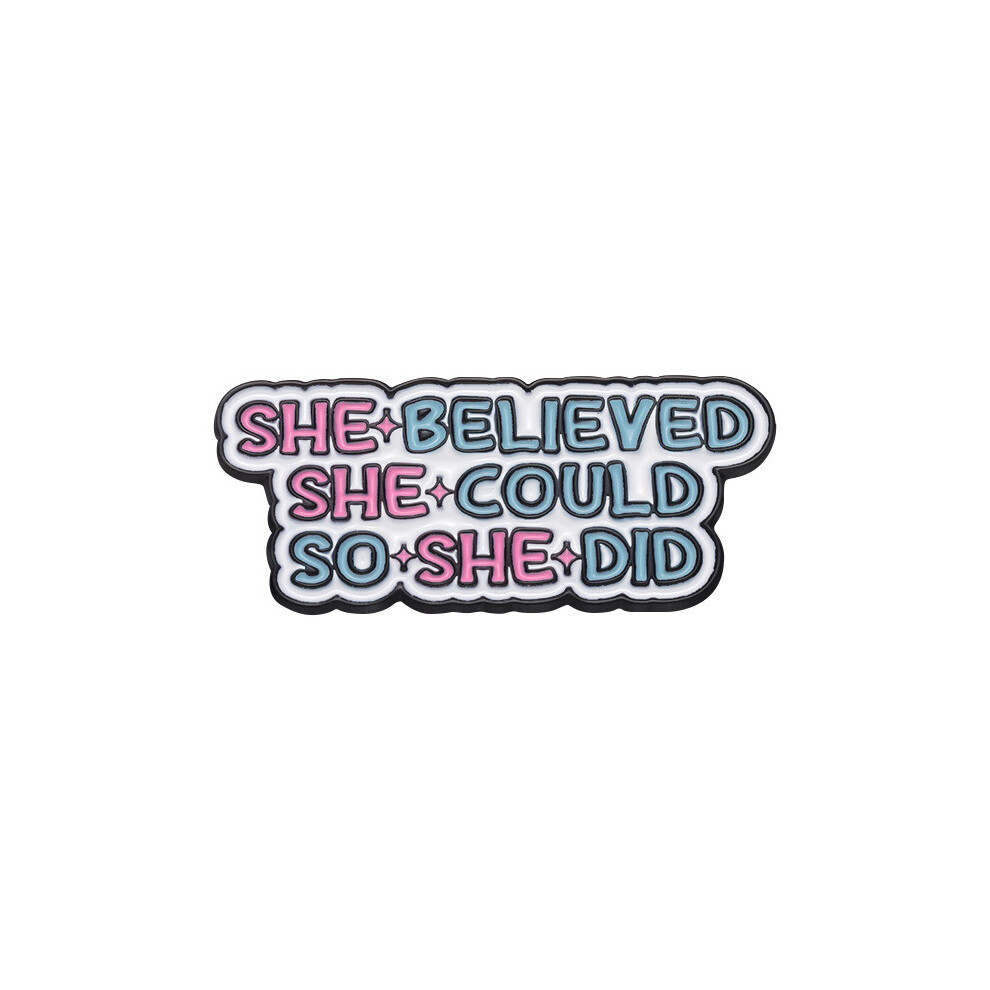 (XZ9750)Adorable ensemble de broches de lettres de dessin animé colorées en alliage de qualité supérieure pour accessoire de mode distinctif