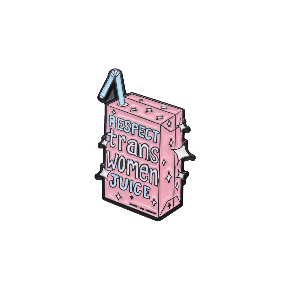 (XZ9554)Broche cœur de dessin animé rose fantaisiste amusante boîte à boissons cœur arc-en-ciel en forme de lettre accessoire épingle