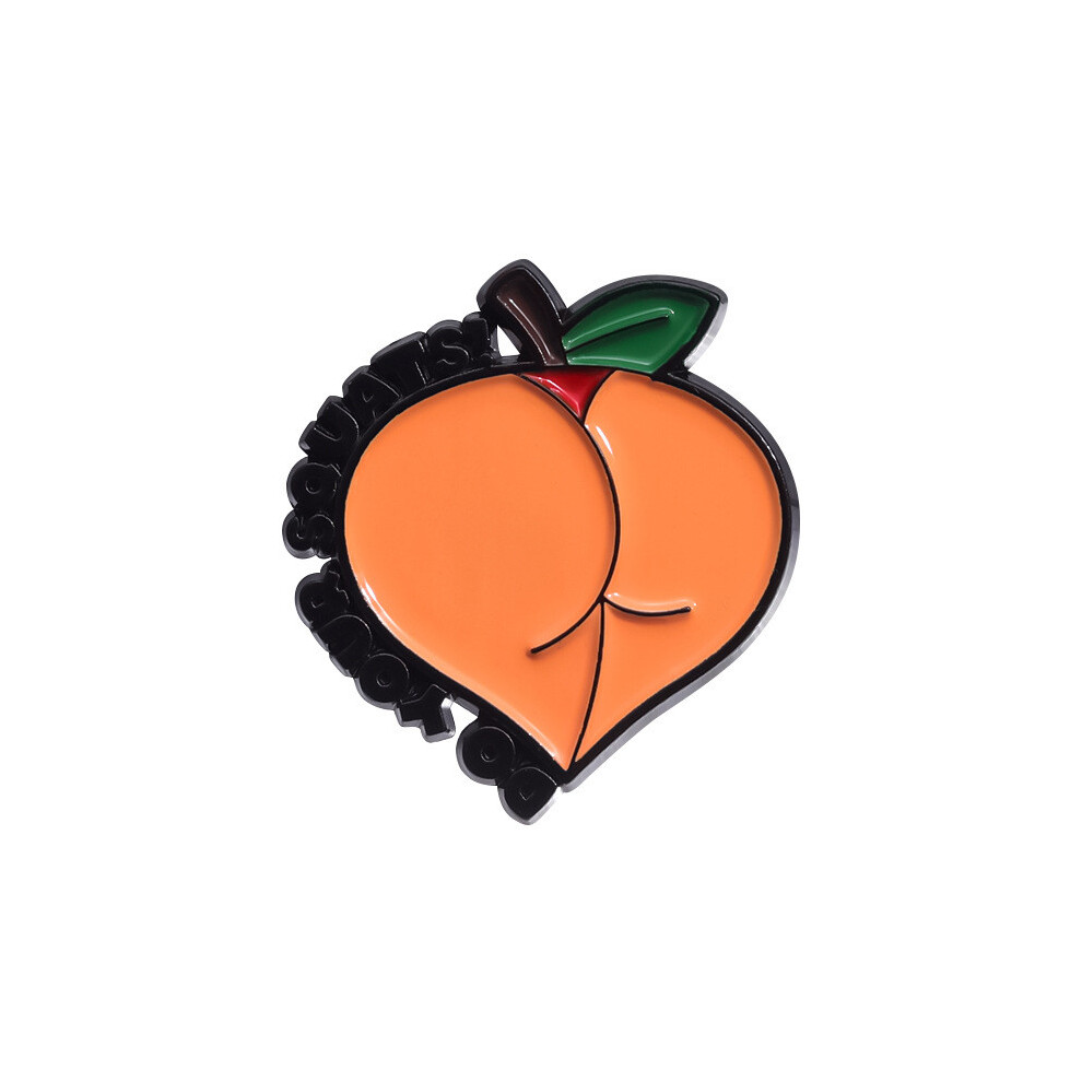 (QHXZ174)Charmante broche pêche en alliage épingle à la mode fruit mignon pour armoire essentiels été