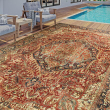 (120 x 170 cm (4 ft x 4 ft 9 in)-Area Rug., MAJESTIC) Non Slip Traditional Rugs Extra Large Living Room Bedroom Carpets Indoor Outdoor Modern Area Rugs
