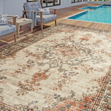 (120 x 170 cm (4 ft x 4 ft 9 in)-Area Rug., TIMELESS) Non Slip Traditional Rugs Extra Large Living Room Bedroom Carpets Indoor Outdoor Modern Area Rugs