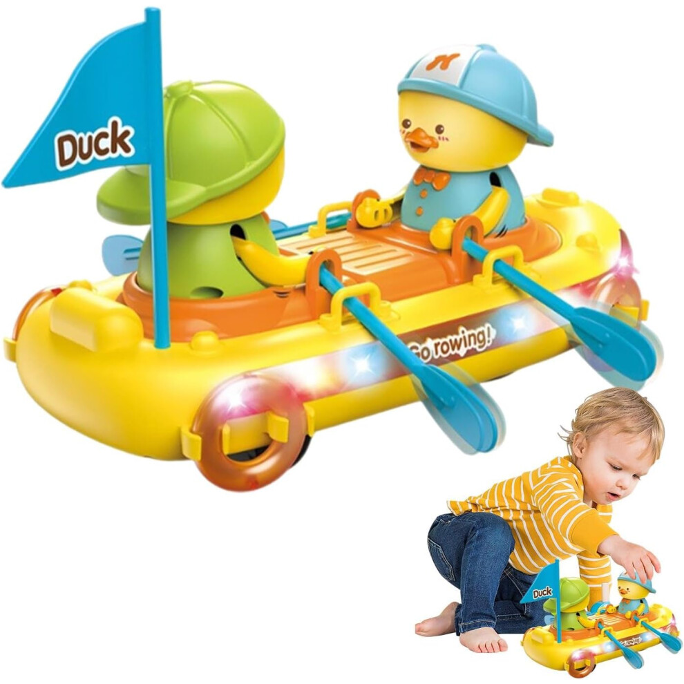 Toddler Pool Toy, Toddler Bath Toy, Electric Dancing Duck Toy Boat with Music, ABS Bath Game, Toddler Play Boats for Chinese New Year, Valentine's Day
