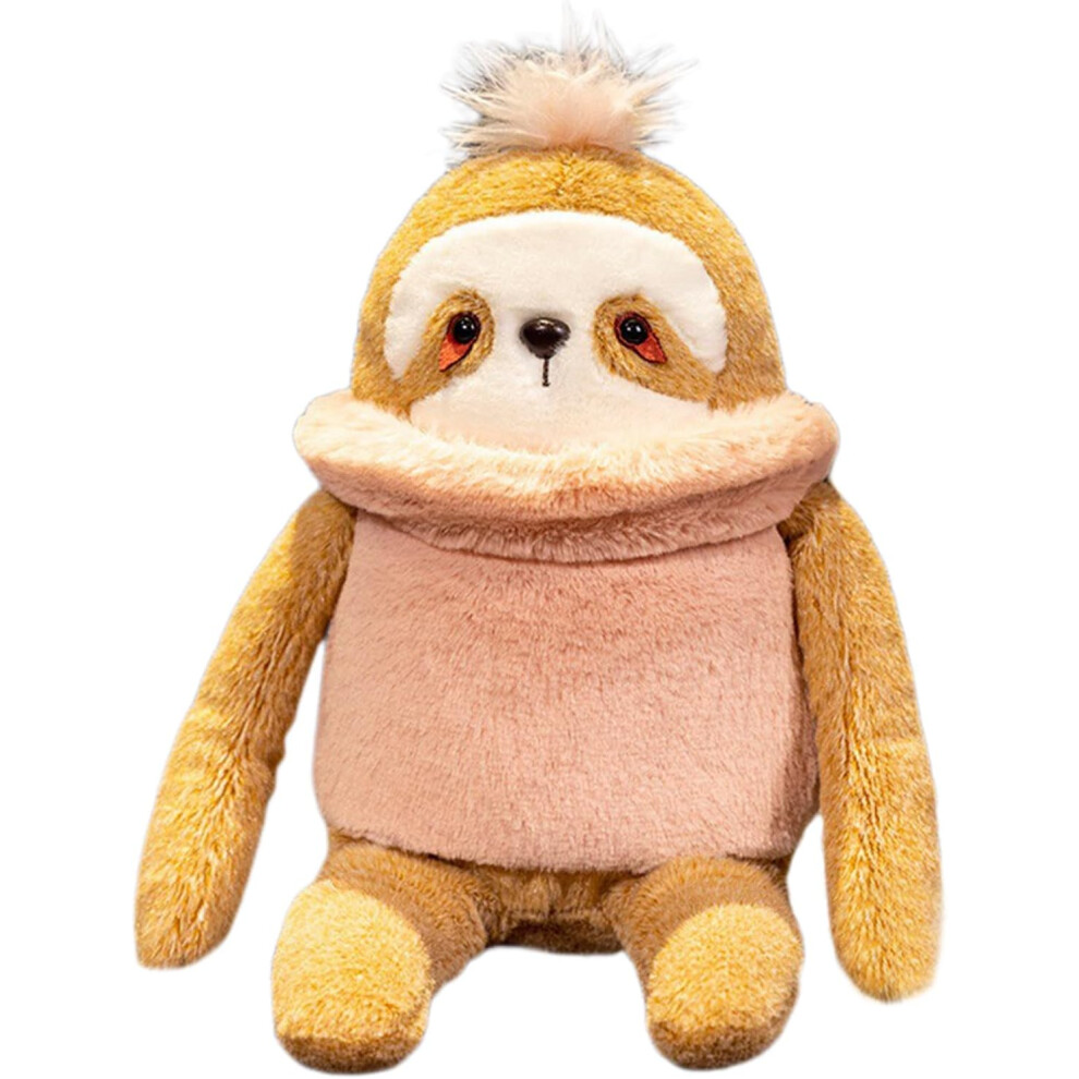(Brown) Sloth Stuffed Animal - Cute Sloth Dolls,Soft Stuffed Animal For Kids Boys Girls, Cuddly Doll Huggable Plush Toy Nursery Bedroom Decor, Valenti Brown