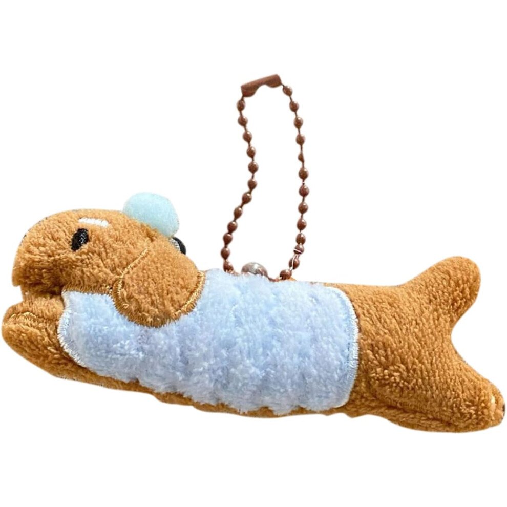 (A) Stuffed Animal Keychain | Dachshund Dog Keychain,Cartoon Stuffed Puppy Keyring Backpack Decoration For Boys Girls Travel Classroom Birthday