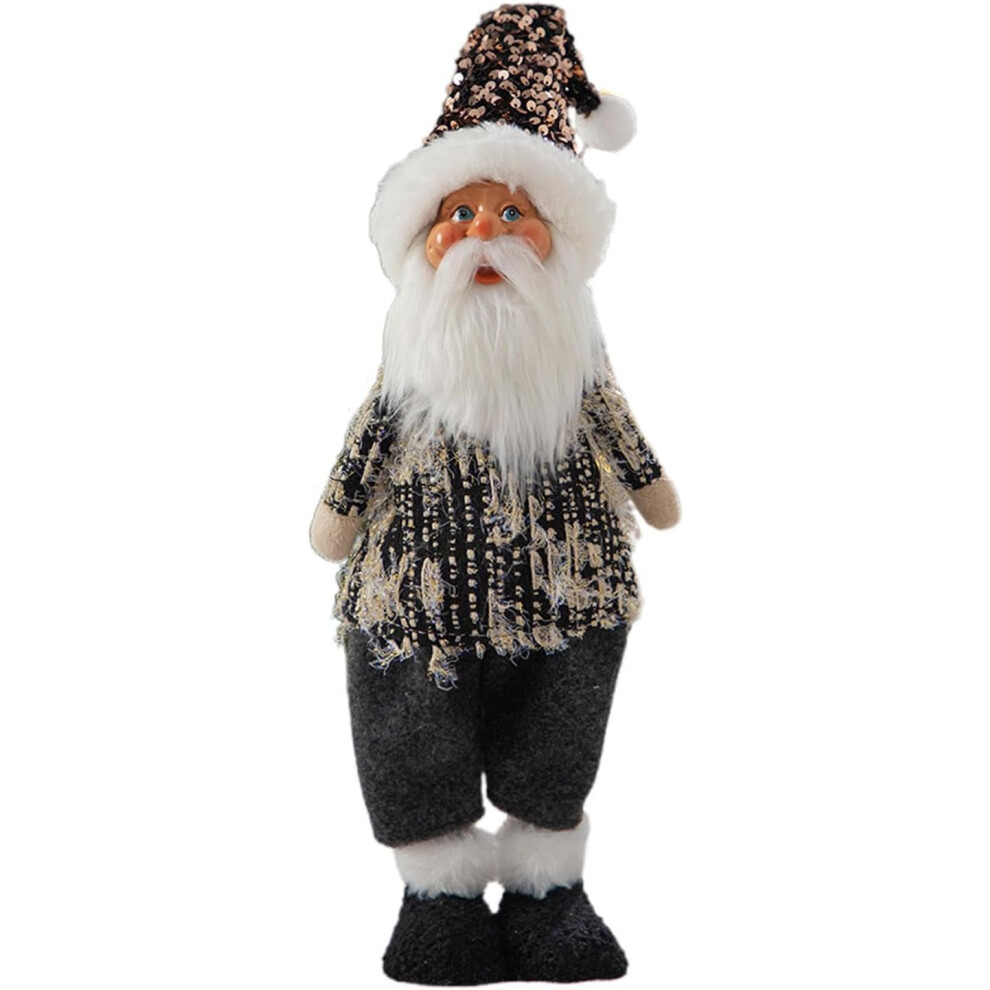 (Elderly) Christmas Doll for Children, Christmas Doll Decoration, Standing Christmas Ornament for Desk, Handmade Stuffed Holiday Figure, Adorable Chri