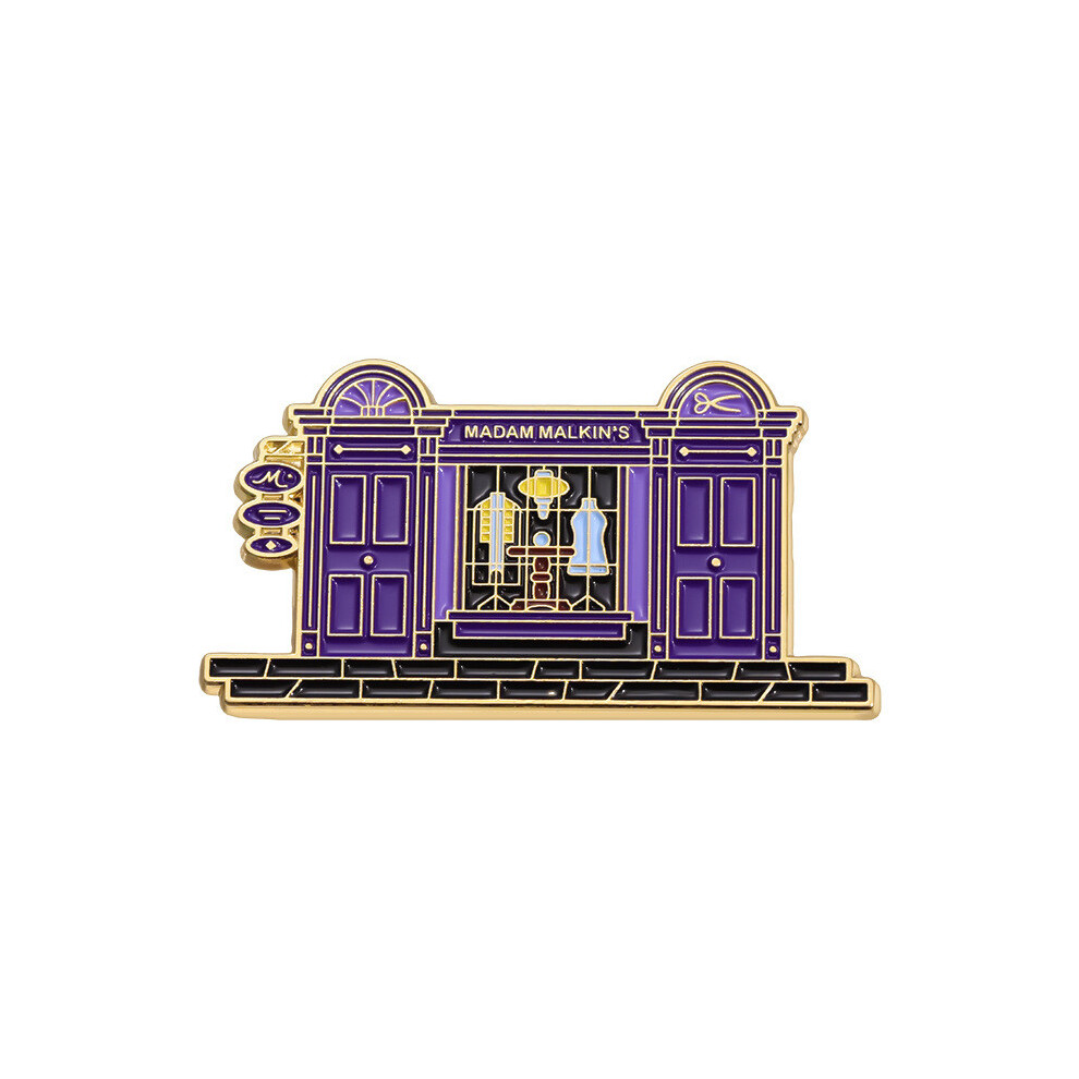 (QHXZ1431)Broche accrocheuse colorée style bâtiment épingle en alliage unique accessoire polyvalent