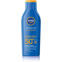 Nivea Sun Protect & Moisture SPF 50+ Lotion 200mL |Very High & Immediate UVA & UVB Protection |48H Moisture & Water Resistant |Skin Microbiome Balance
