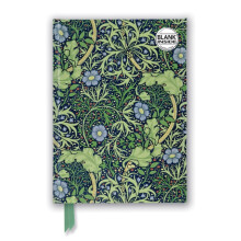 William Morris Seaweed Foiled Blank Journal by Created by Flame Tree S