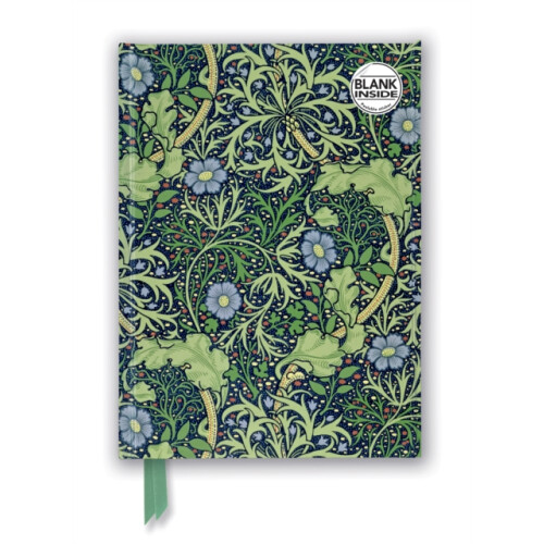 William Morris Seaweed Foiled Blank Journal by Created by Flame Tree S