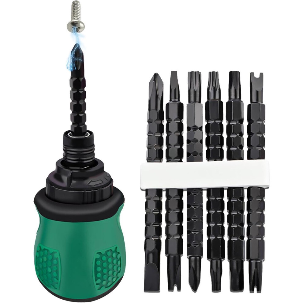 Double Head Screwdriver Bit | Inner Ratchet Screwdriver Set | Fine Machined Repair Tool for Computers, Mobile Phones, Glasses, Toys