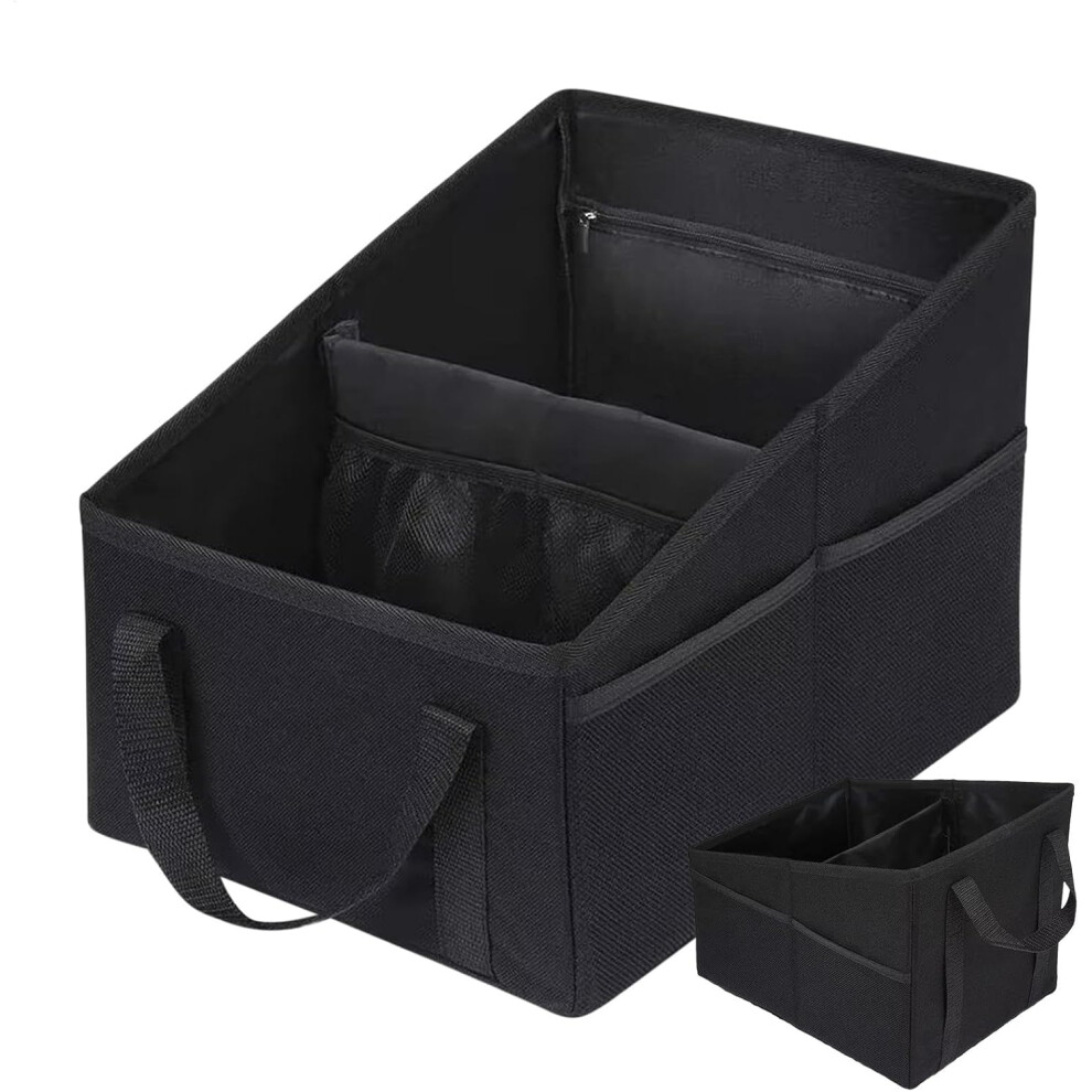 Car Trunk Organizer Foldable Trunk Organizer with Multiple Compartments Waterproof Car Storage Bag