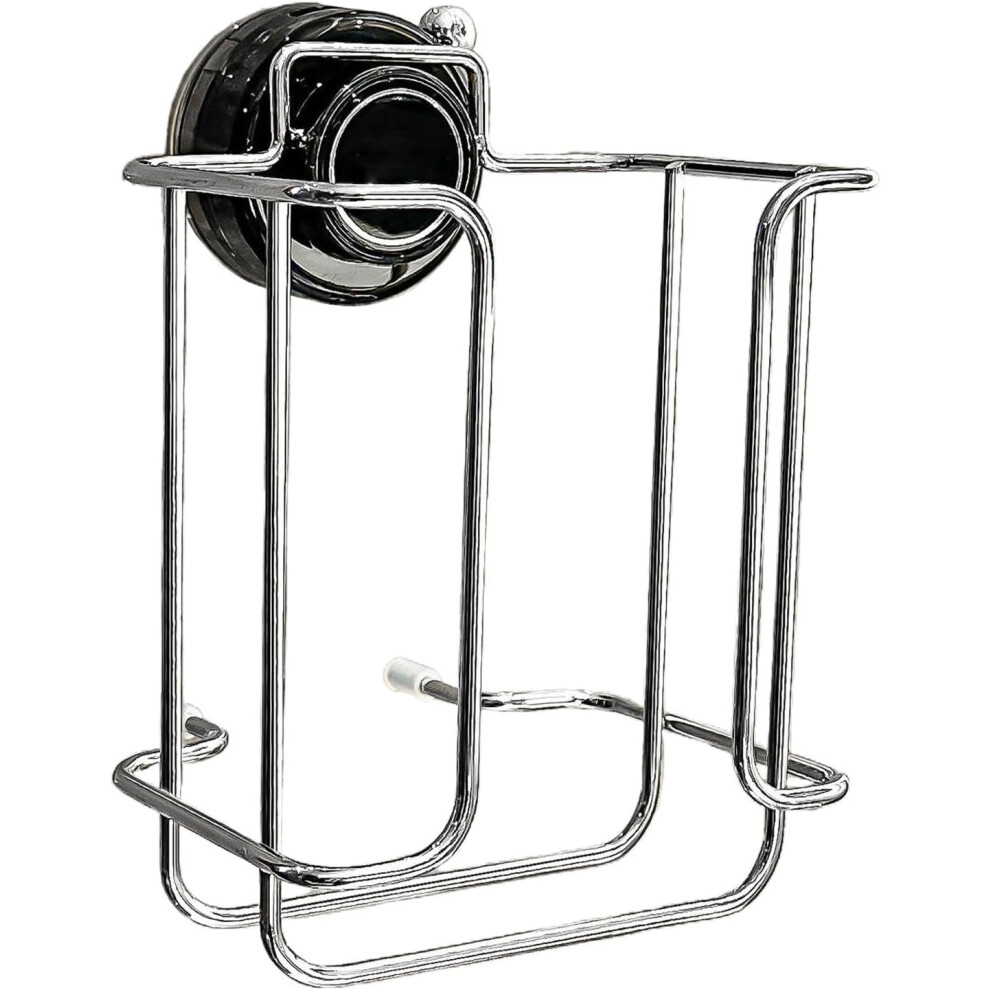 Toilet Paper Holder with Suction Cup, Tissue Box Holder, Wall Mounted Tissue Box, Shower Basket Made of Metal, Cosmetic Tissue Box, Napkins Organiser