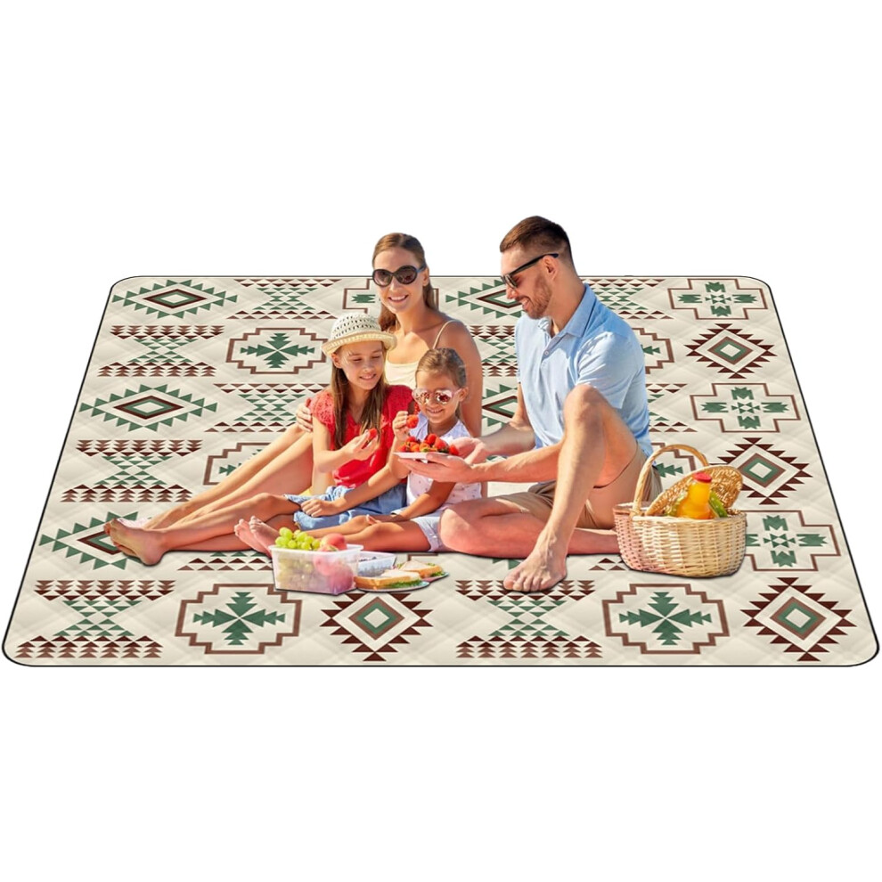 Picnic Mat Foldable | Picnic Blanket Waterproof - Anti-Moisture Weatherproof Quick-Dry Washable Rug For Camping Hiking Travel Outdoor Activities