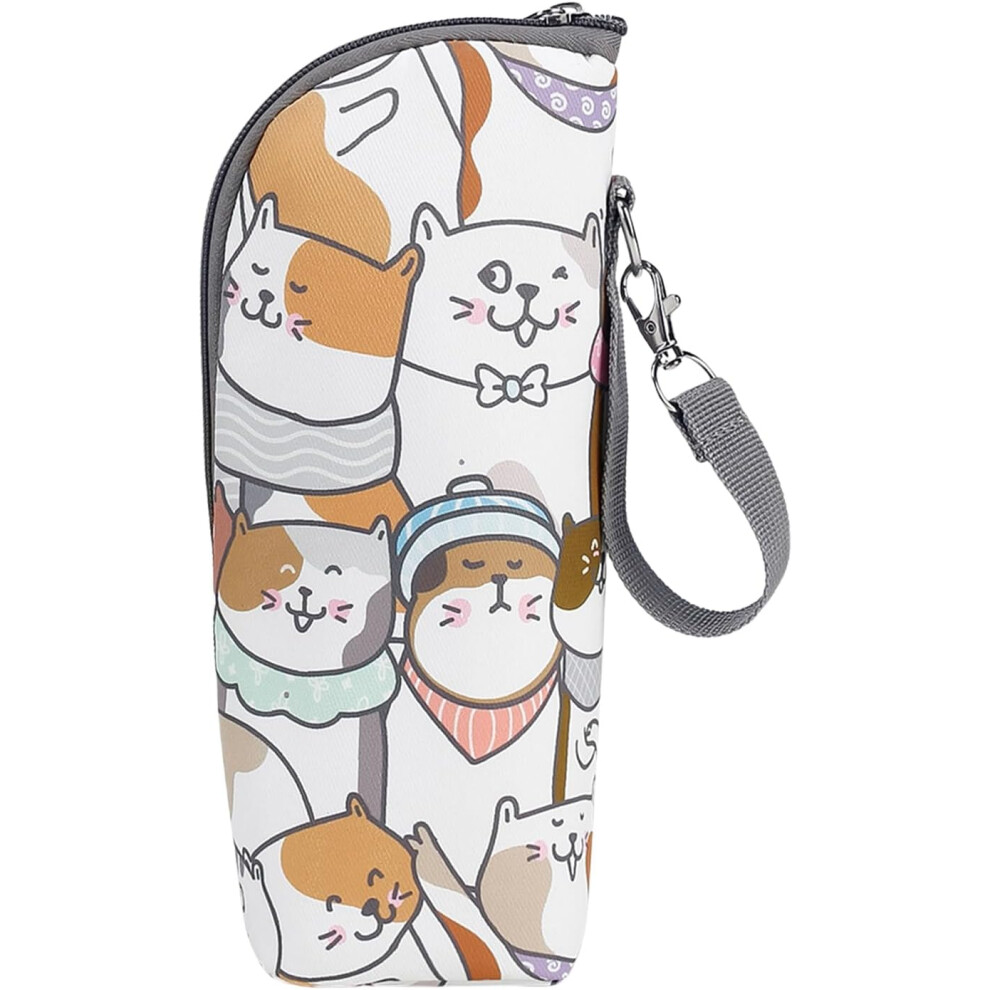 (A) Baby Bottle Travel Bag - Baby Bottle Warmer Tote Bags,Portable Waterproof Carrier Pouch, Storage Container Travel Accessories for Nursing, Mom Daycare