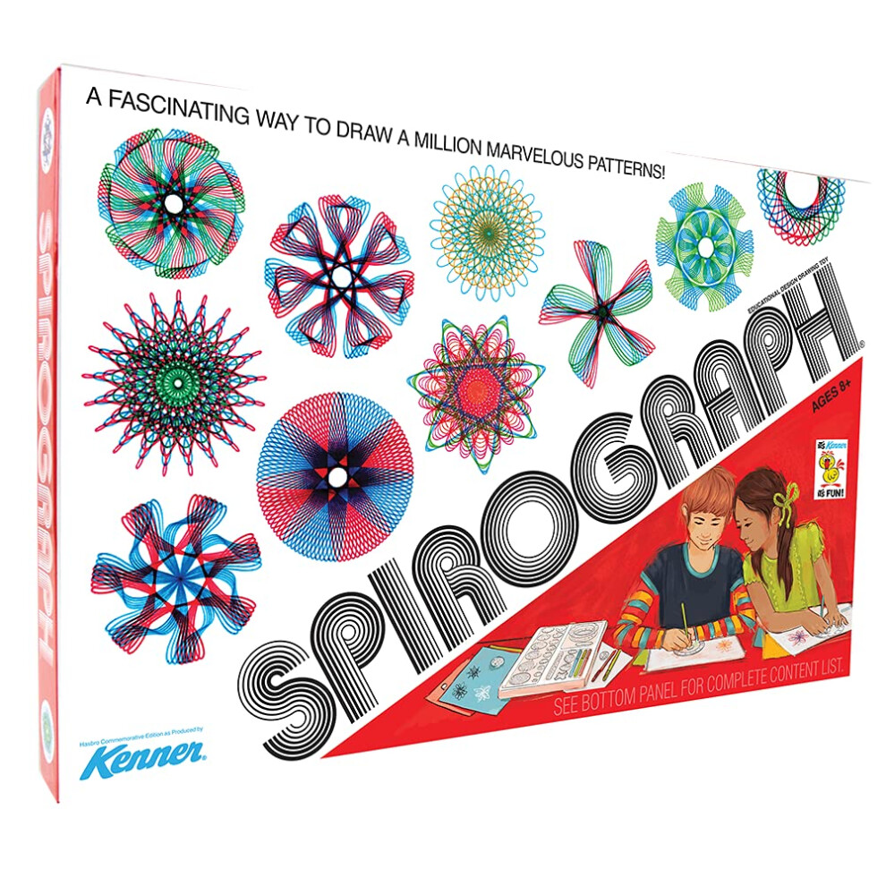 Spirograph Retro Deluxe Set - Arts Et Artisanat Jouets Pour Enfants Fournitures D'art Fournitures D'artisanat Kit De Dessin Reproduction D'art En Spir-image