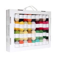 Scheepjes Yarn Whirl  Metropolis Color Pack of 80 Skeins-10g Each  44 Yards  75% Merino Wool & 25% Nylon For Crocheting  Knitting Yarn Kit Crochet Kit